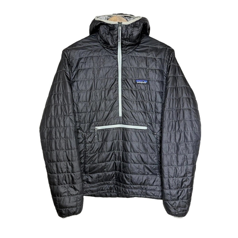 Patagonia Nano Puff Bivy Puffer Jacket Men S Black Insulated Hooded Outdoor
